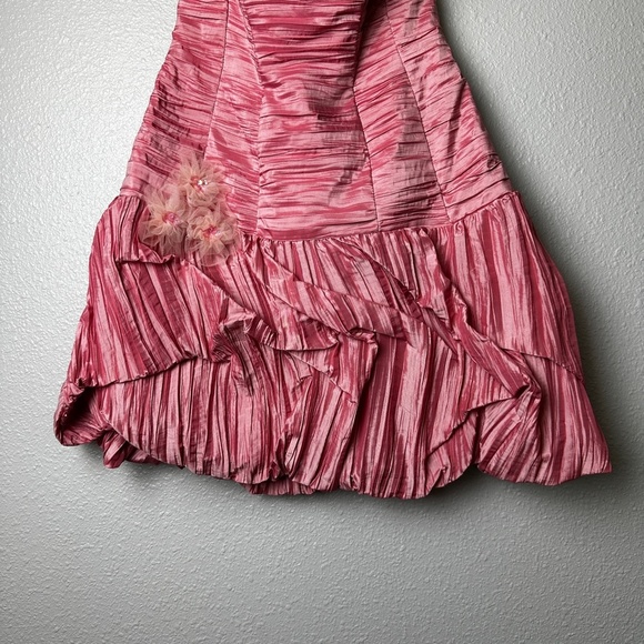 Vintage Jessica McClintock Gunne Sax Strapless Formal Mini Bubble Dress Size 7 - Picture 3 of 6